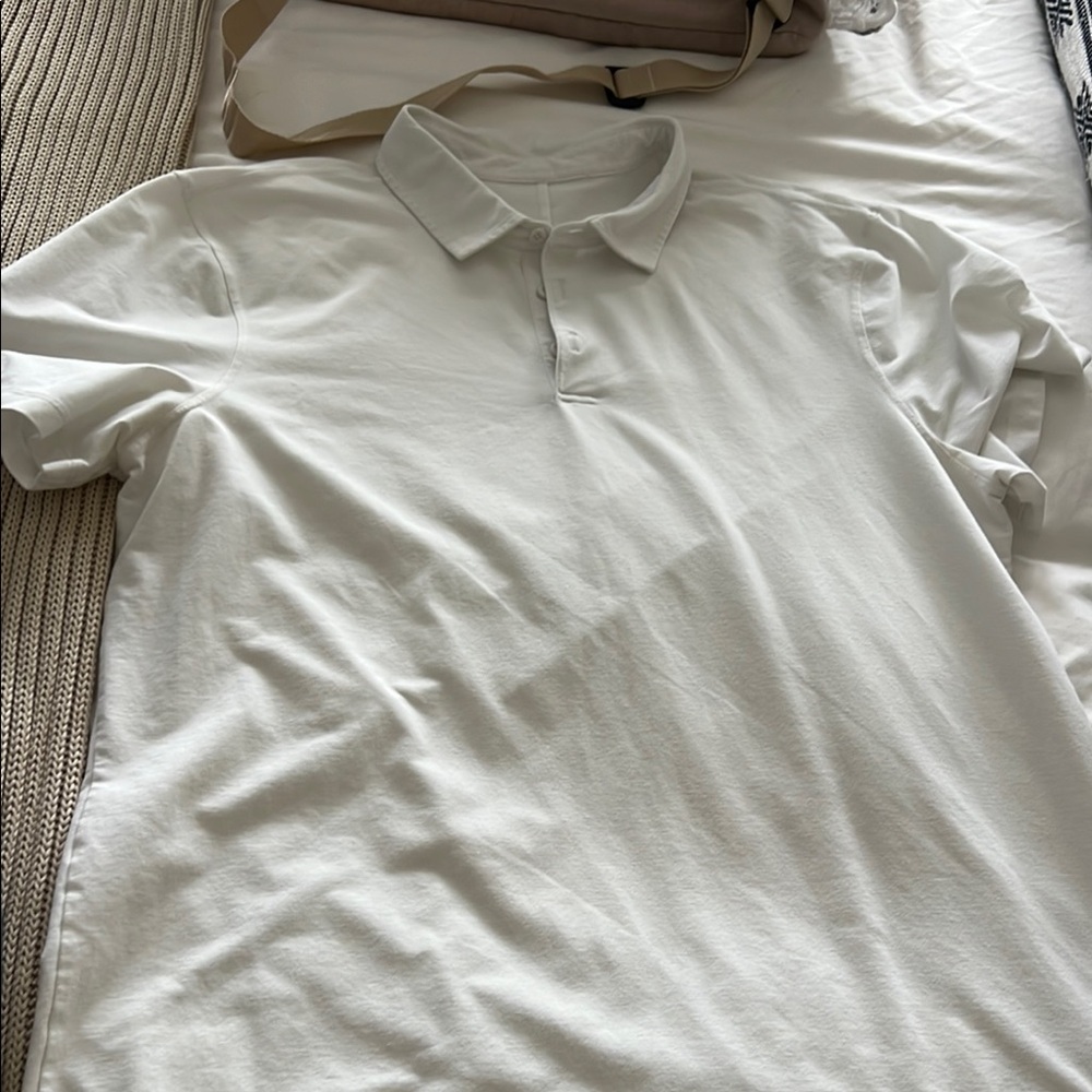 Lululemon Classic White Polo Shirt